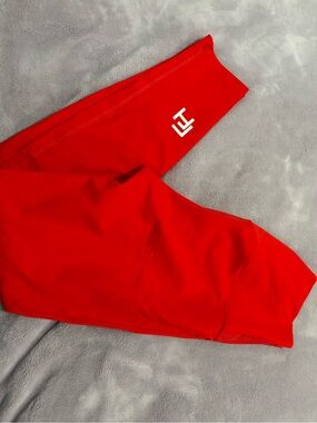 Women’s Red Leggings with Logo